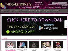 Tablet Screenshot of naughtycakedelhi.com
